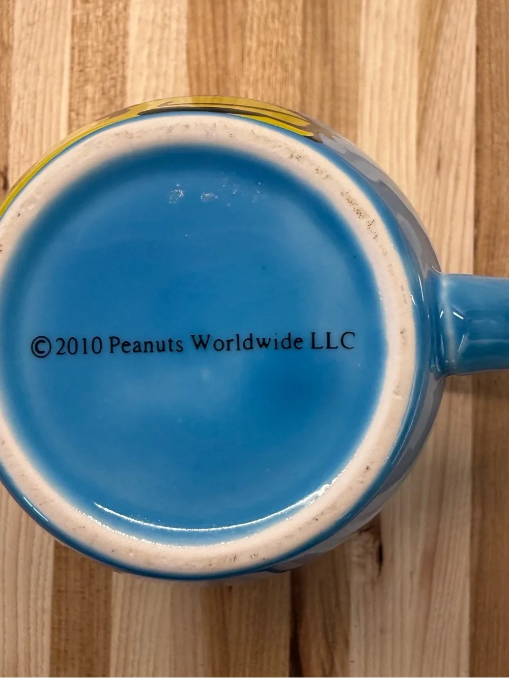 Peanuts Woodstock 3D Sculpted Ceramic Coffee Mug Blue & Yellow 16oz